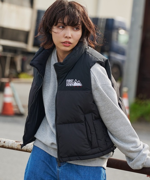 セール】ショート バブルダウンベスト マイクロフト（ダウンベスト