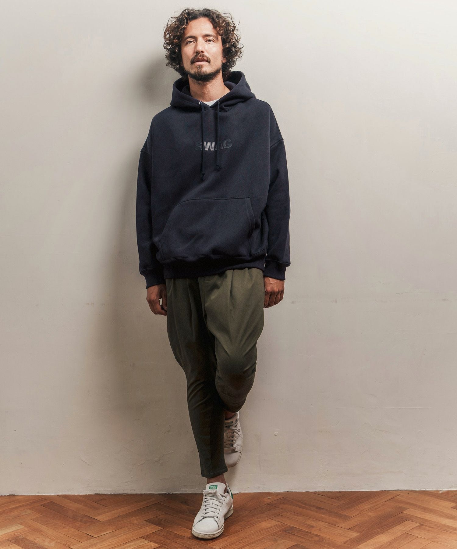 CAMBIO(カンビオ)】盛りプリントプルパーカー（SWAG）(2202020MCB