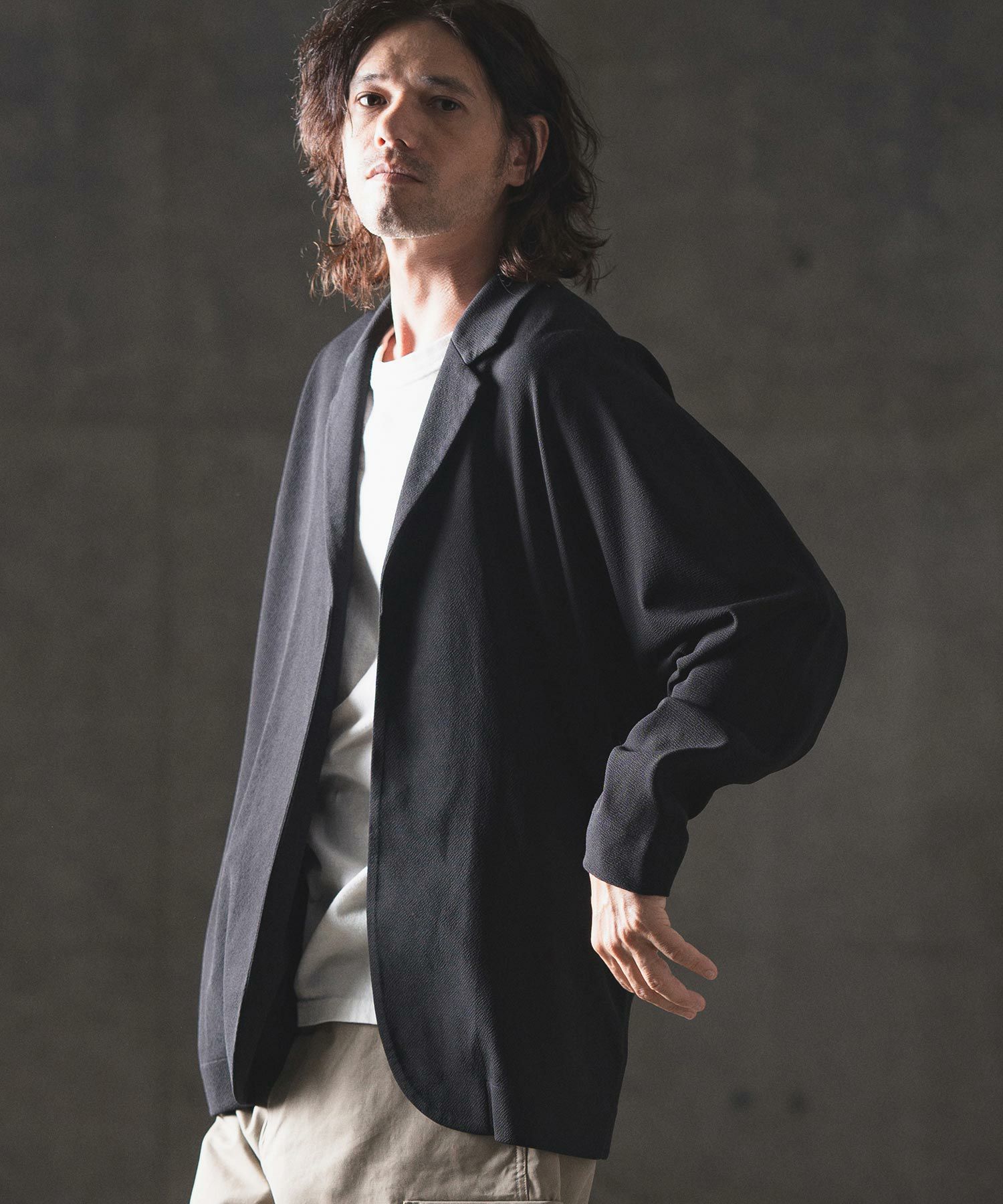 50%OFF【GLIMCLAP(グリムクラップ)】Dolman sleeve & button-less