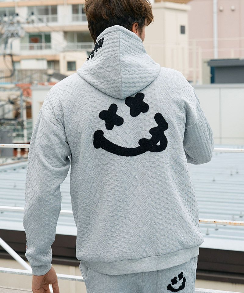 STUD MUFFIN(スタッドマフィン)】ケーブルジャガードダブルフェイス