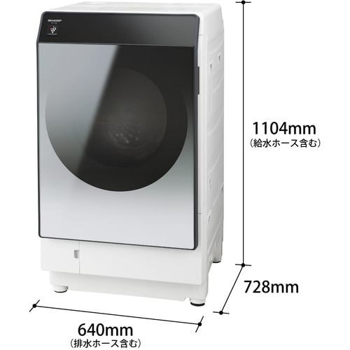 シャープ ES-G11B ドラム式洗濯機 (洗濯11.0kg・乾燥6.0kg・左開き