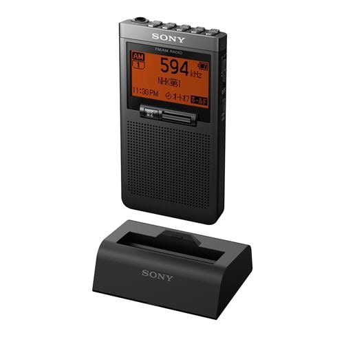 ソニー SRF-T355K FMステレオ／AM PLLシンセサイザーラジオ 充電