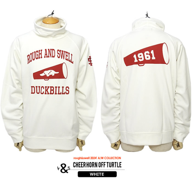 rough&swell［ラフアンドスウェル］CHEER HORN OFF TURTLE/裏起毛