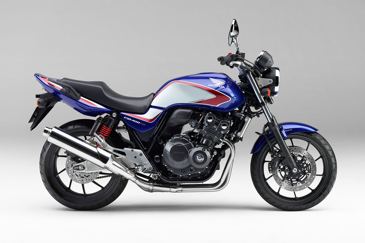 ホンダのロングセラーモデルCB400SFにABSが標準装備。さらに新色追加で
