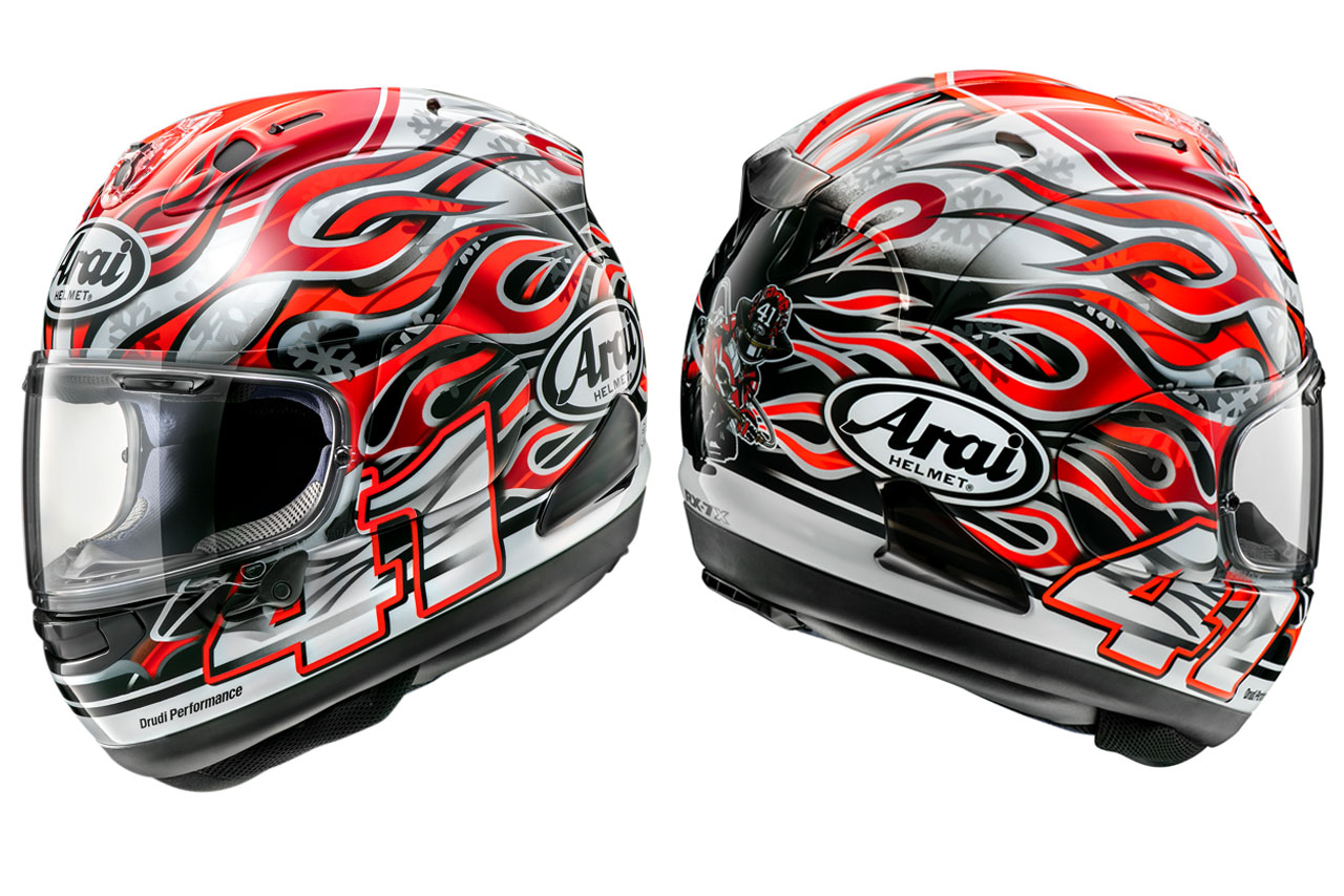 アライ、MotoGPやSBKで活躍した芳賀紀行のレプリカヘルメット『RX-7X