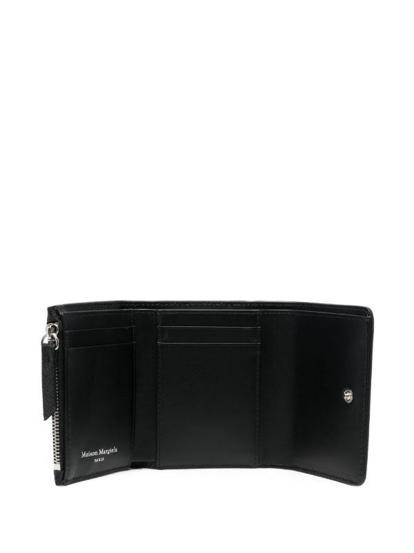 Maison Margiela four-stitch Leather Wallet | Black | FARFETCH