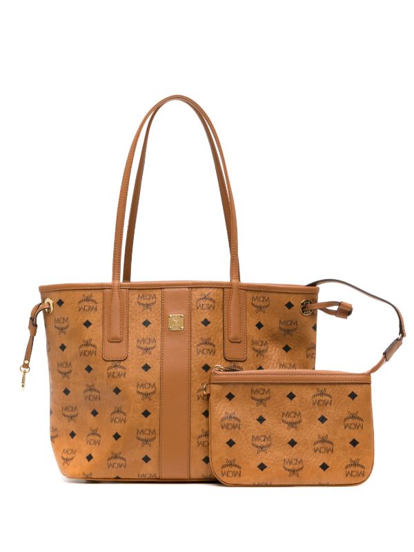 MCM Liz モノグラム ハンドバッグ S | ブラウン | FARFETCH JP