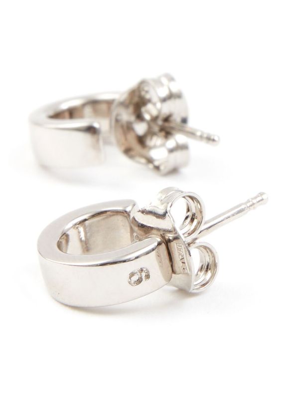 MM6 Maison Margiela フープピアス | シルバートーン | FARFETCH JP
