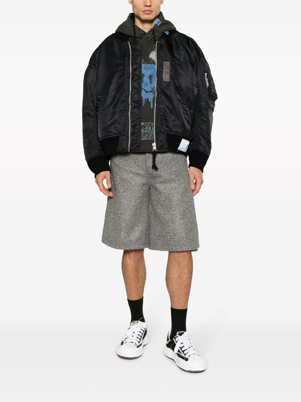 Maison MIHARA YASUHIRO ボンバージャケット | ブラック | FARFETCH JP