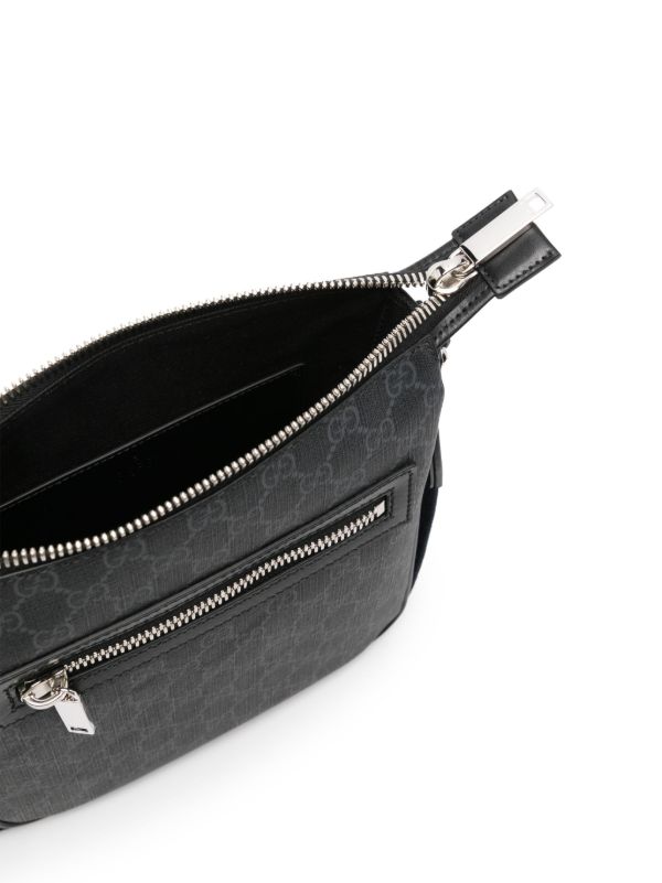 Gucci GGスプリーム メッセンジャーバッグ | ブラック | FARFETCH JP