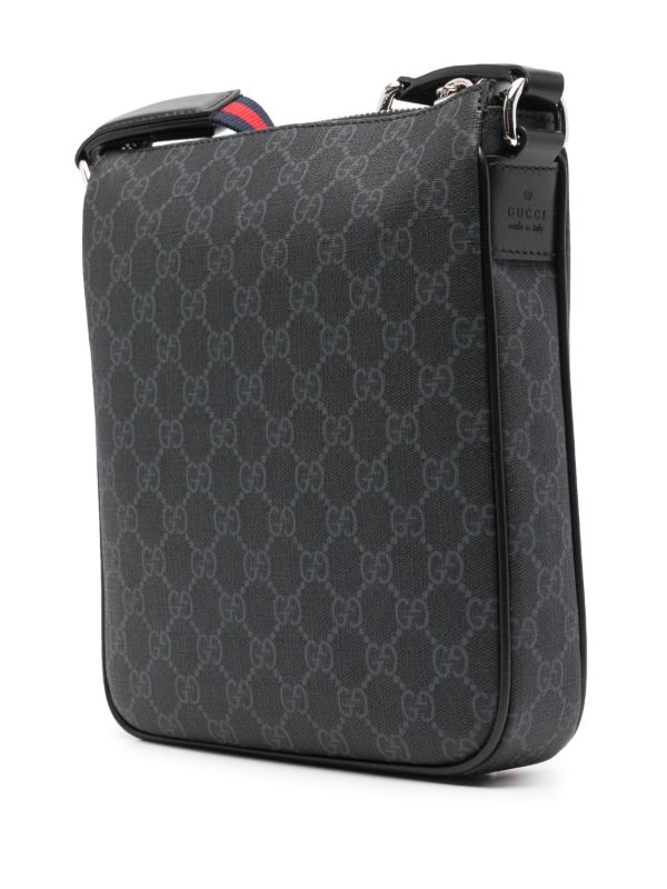 Gucci GGスプリーム メッセンジャーバッグ | ブラック | FARFETCH JP