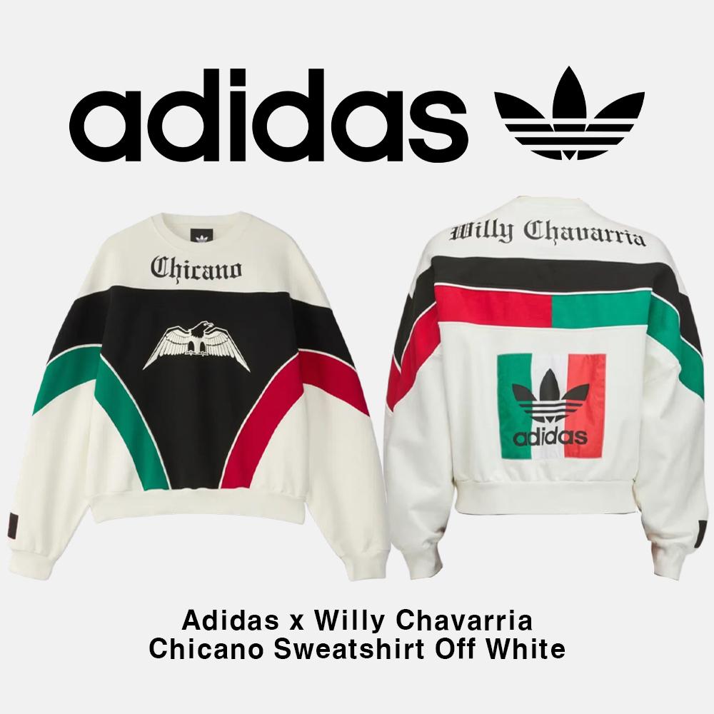 Adidas x Willy Chavarria】Chicano Sweatshirt Off White (adidas