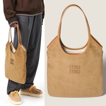 コーデュロイ MiuMiu(ミュウミュウ) トートバッグ(レディース) - 海外