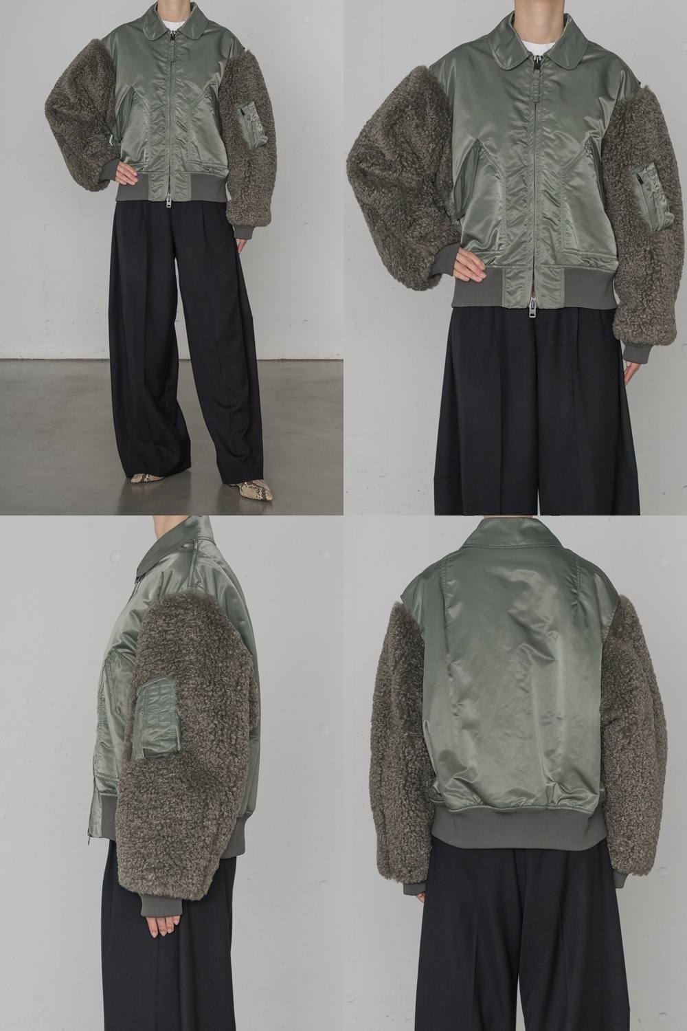 HYKE FAUX SHEARLING TYPE CWU-45/P JACKET ファー ジャケット (HYKE