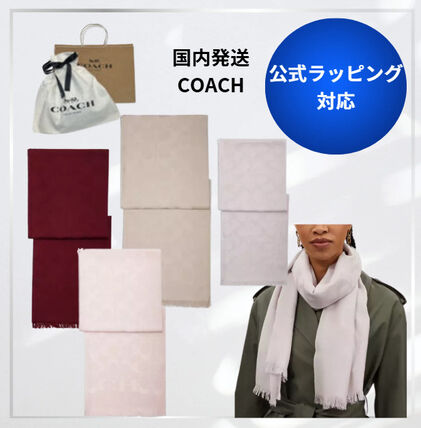 ベージュ系 Coach(コーチ) マフラー・ストール(レディース) - ブランド