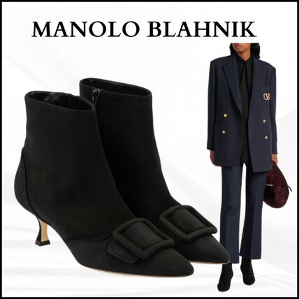 Manolo Blahnik(マノロブラニク) ショートブーツ・ブーティ(レディース