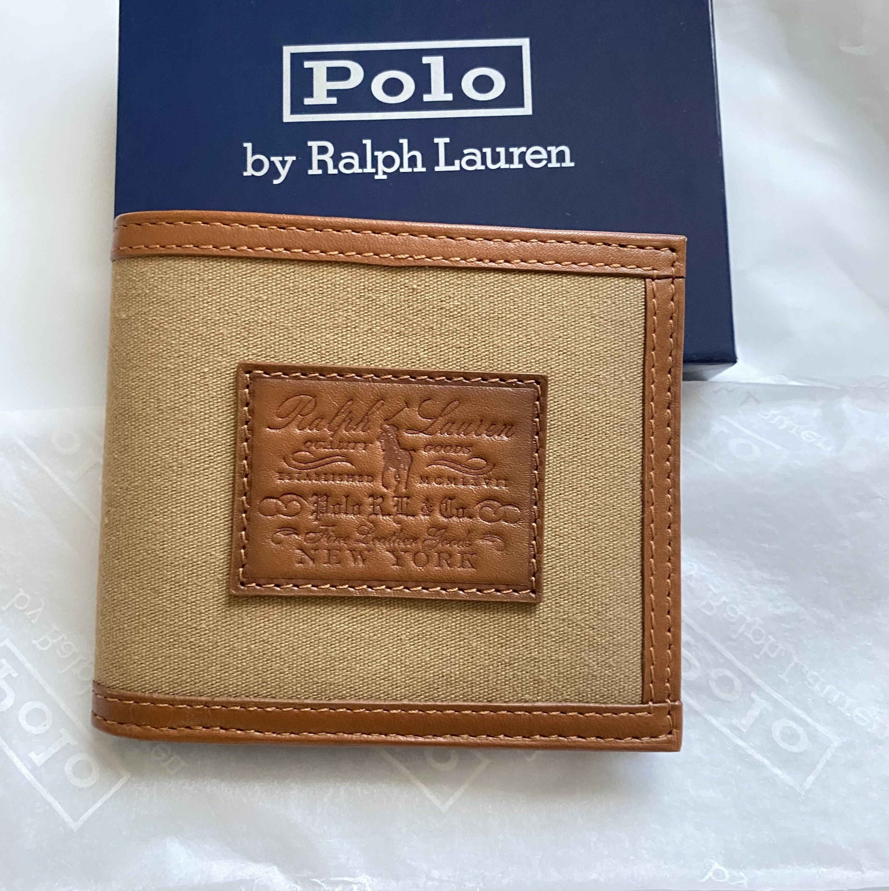 ポロラルフローレン ヘリテージ 二つ折りウォレット財布 (Ralph Lauren