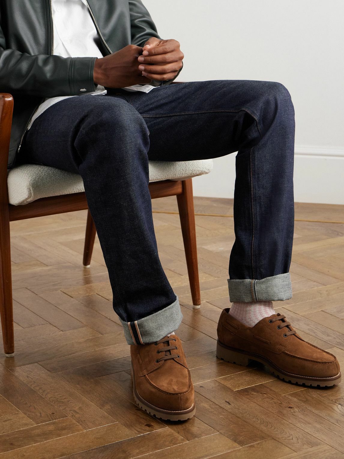 J.M. Weston - Suede Derby Shoes - Brown J.M. Weston