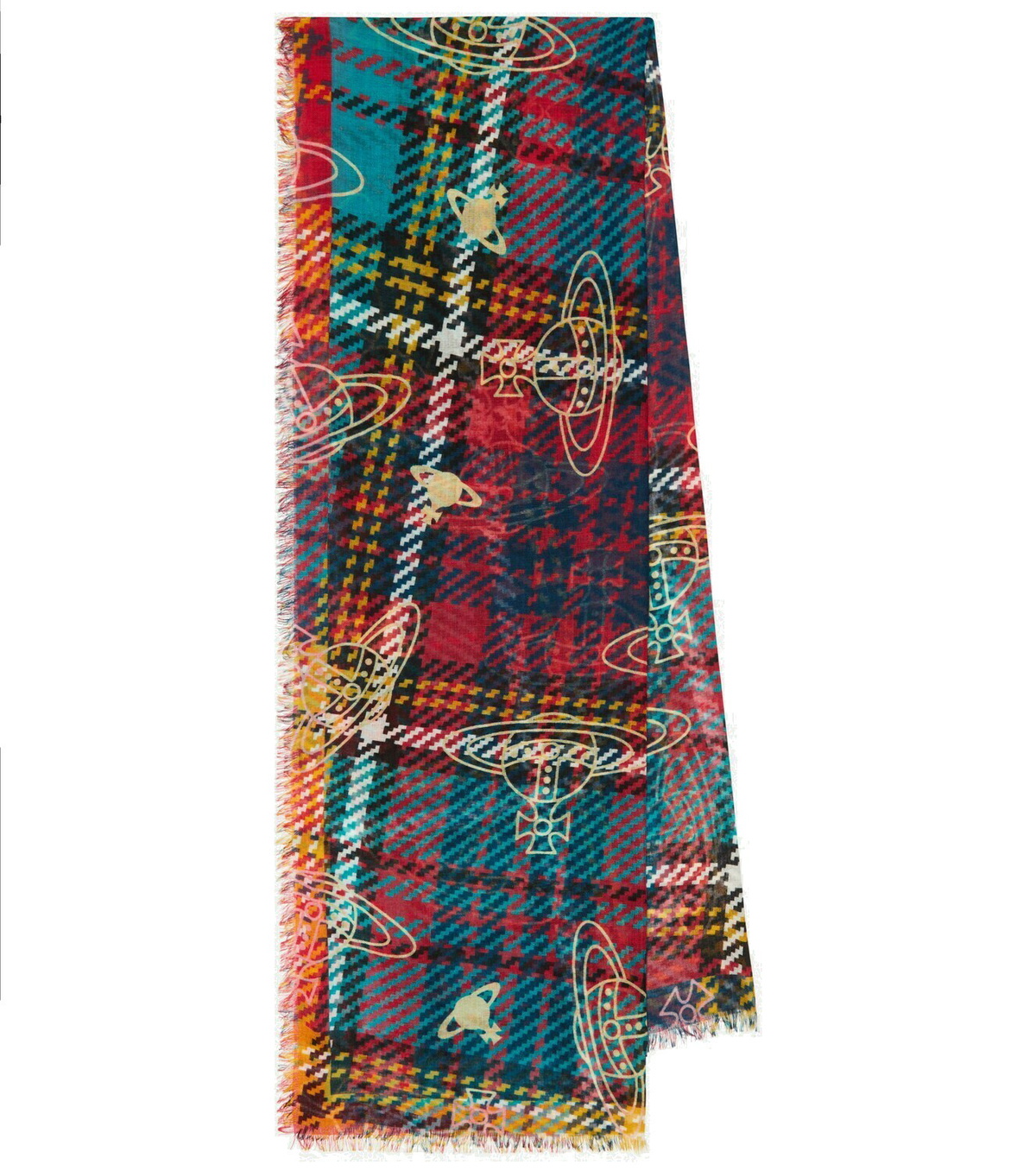 Vivienne Westwood - Mac Andy tartan wool and silk scarf Vivienne