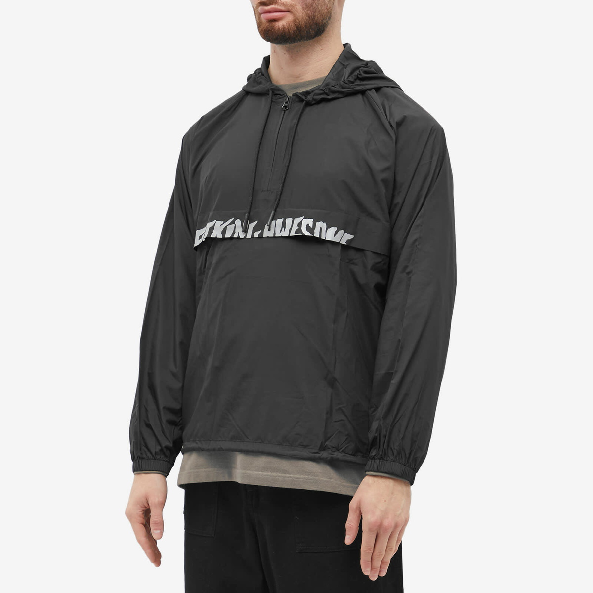 Fucking Awesome Men's Cut Off Anorak Jacket in Black Fucking Awesome