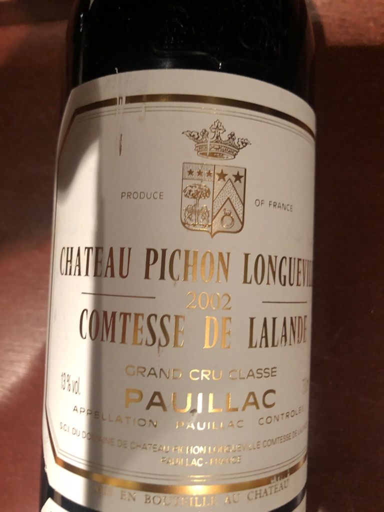 2002 Château Pichon Longueville Comtesse de Lalande - CellarTracker