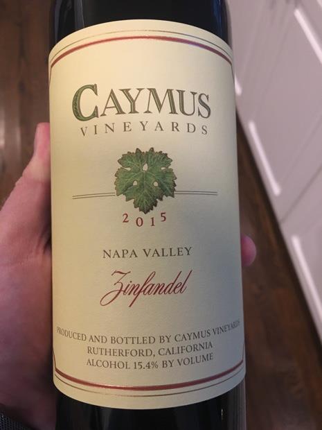 2015 Caymus Zinfandel - CellarTracker
