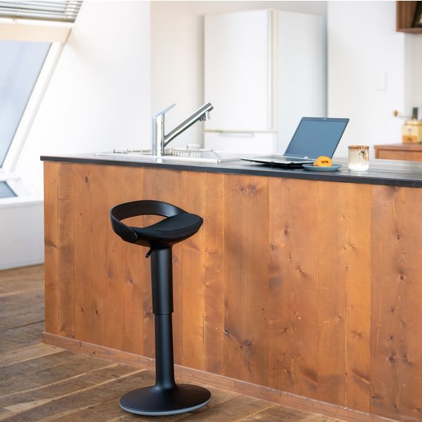 設置込】コクヨ 昇降スツール ジョイン ブラック×ブラック 1脚（直送品