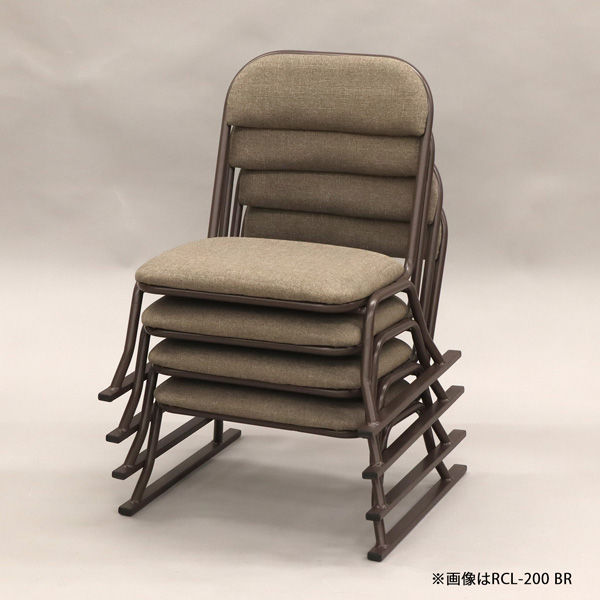 エイ・アイ・エス 楽座椅子 ロータイプ ブラック RCL-100BK-4PCS 1