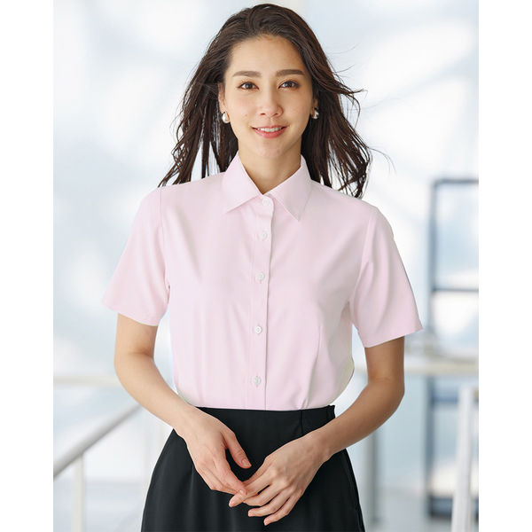 半袖ブラウス 9号 ピンク GBSL-2359-D1 1着 サーヴォ（直送品） - アスクル