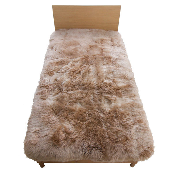 ムートンシーツ Latte 100×200 ブラウン（直送品） - アスクル