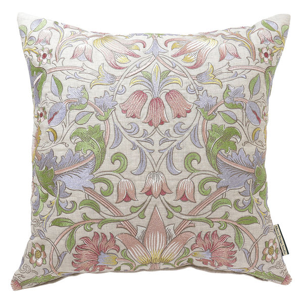 川島織物セルコン モリスデザインスタジオ ロウデン 刺繍クッション