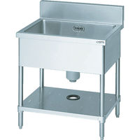 マルゼン Maruzen 一槽シンク450×450×800(ホース付) BS1-044 1台 465