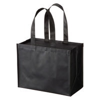 今村紙工 600デニールポリエステルバッグ 黒 A4ヨコ 幅360×高さ275