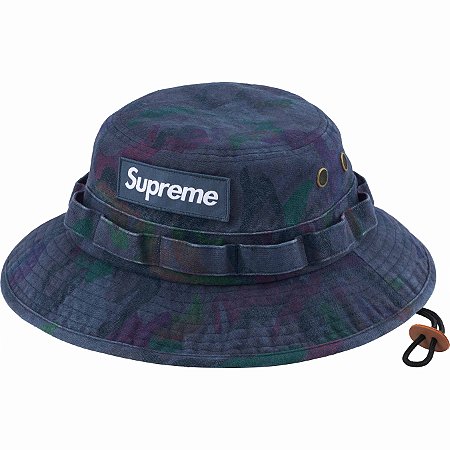 Supreme Washed Canvas Boonie Navy Camo - Loro - Itens Exclusivos e