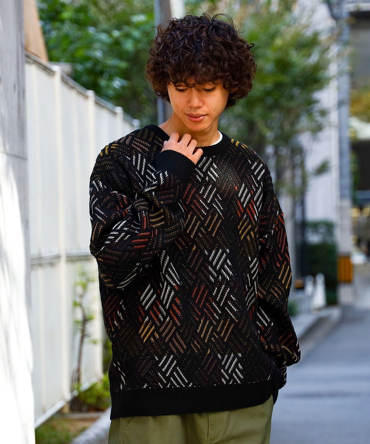 BEAMS HEART（ビームス ハート）レトロ アソート クルーネック ニット