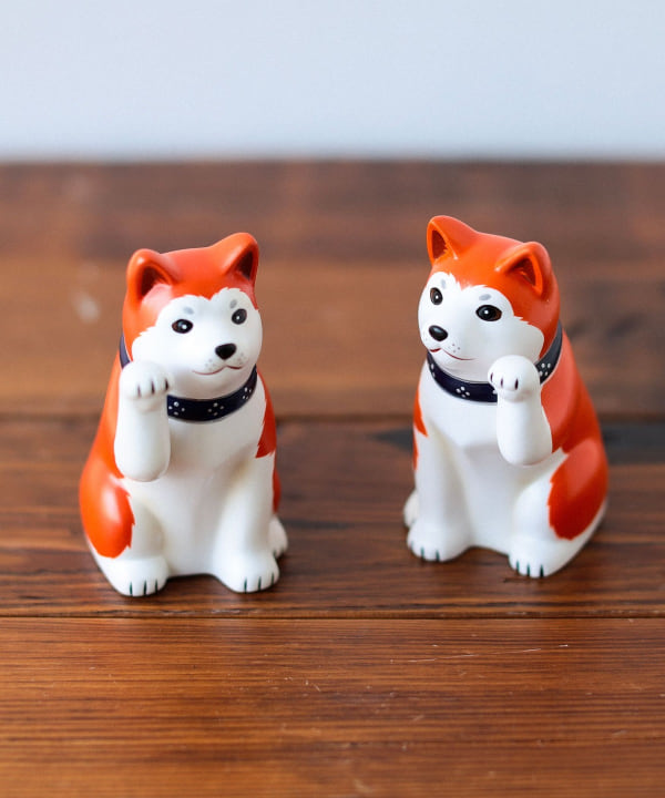 BEAMS JAPAN（ビームス ジャパン）【別注】中外陶園 / 招き犬 右手 3号