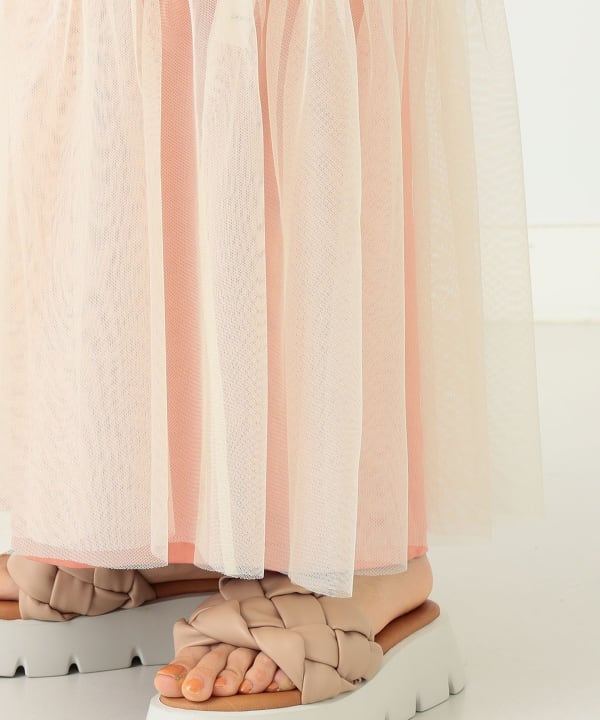 CAROLINA GLASER（カロリナ グレイサー）パールベスト付き チュール