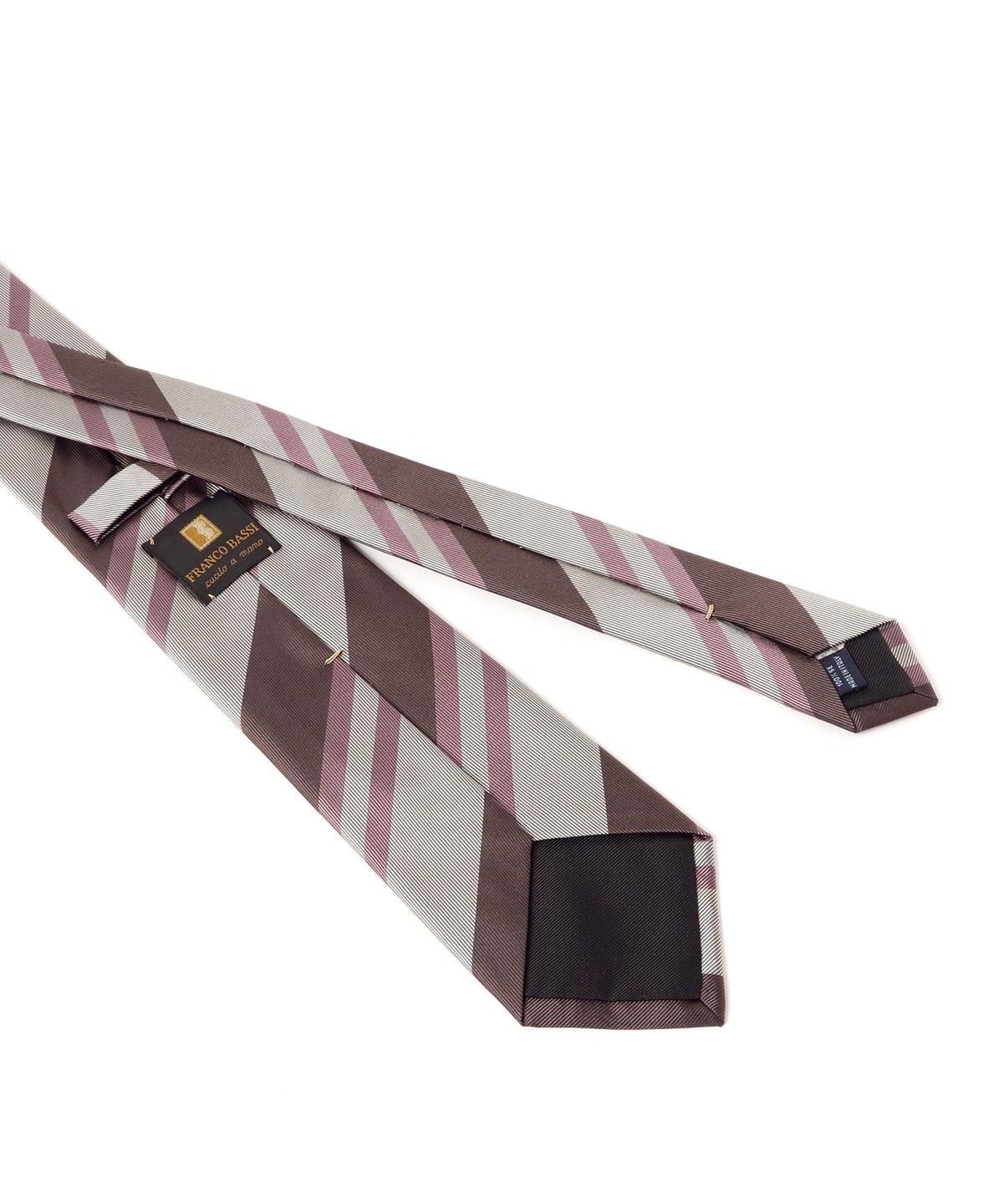 BEAMS F（ビームスF）FRANCO BASSI / シルク ストライプ ネクタイ