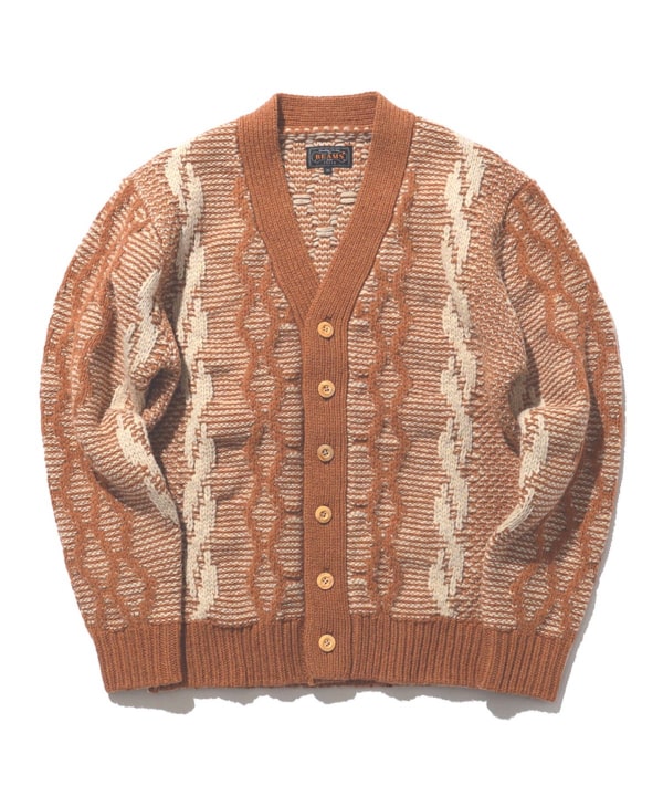 BEAMS PLUS（ビームス プラス）Cardigan Heavy Cable Pattern