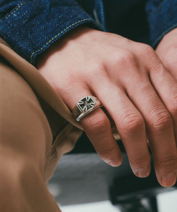 Bill Wall Leather Bill Wall Leather獨家] R480 - 鐵十字印章戒指