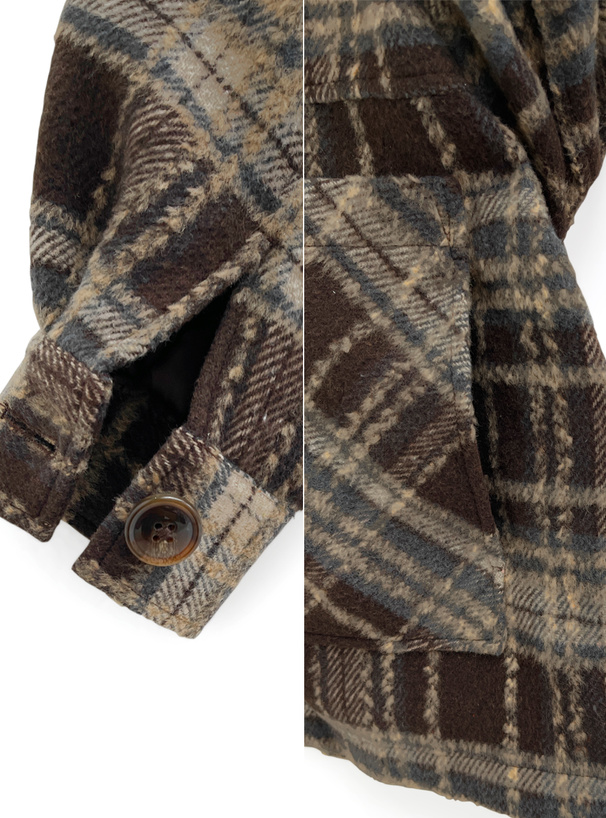 ダブルジップチェック柄ジャケット[cc93] | レディースファッション