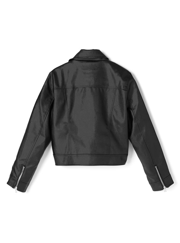 ショート丈ライダースジャケット[at1208] | レディースファッション