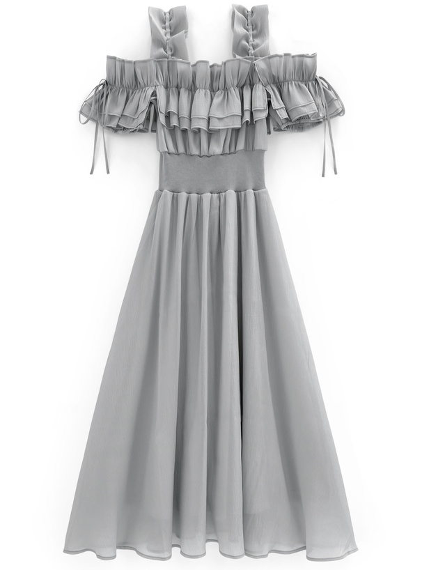 フリルオフショルコルセットワンピース[mb1584] | レディース