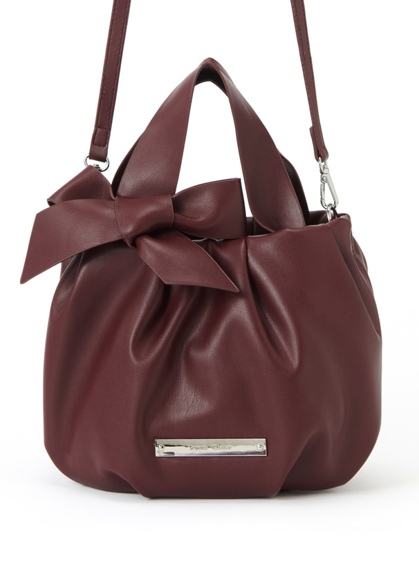 2Wayレザーリボンバケットバッグ[tr893] | レディースファッション通販