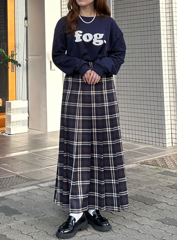 サガラ刺繍ロゴスウェットトップス[ze878] | レディースファッション