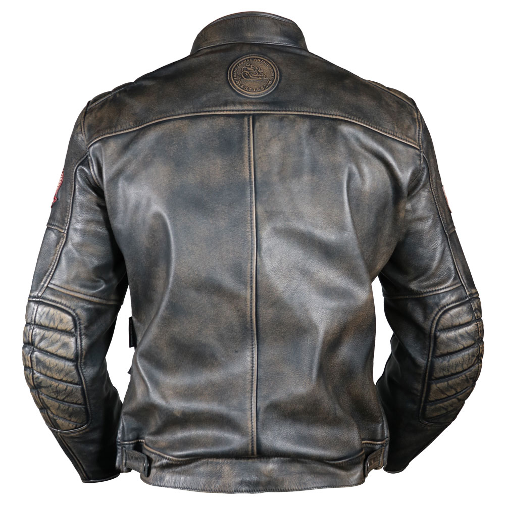 Frank Thomas Cafe Racer 82 Jacket - Black - FREE Delivery | J&S