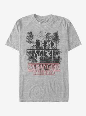 Stranger Things Upside Down T-Shirt - GREY | Hot Topic