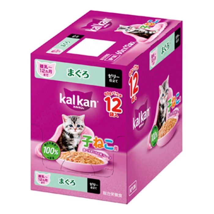カルカンパウチ 12ヵ月までの子ねこ用 まぐろ 60g×12個の通販｜猫用