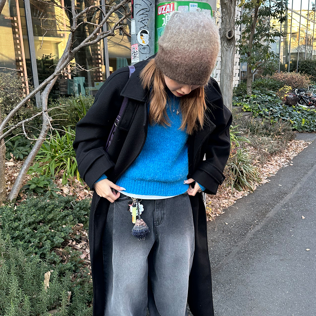 ウールアルパカラウンドニット | ファッション通販サイト NUGU