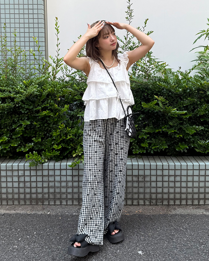 フリルティアードギャザーフリルトップス | ファッション通販サイト NUGU